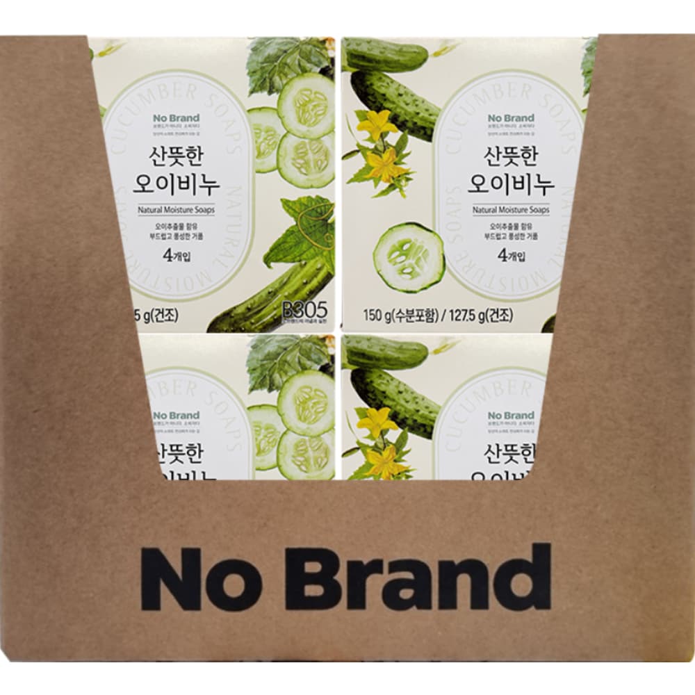 

NOBRAND Refreshing Cucumber Soap 4 Pack