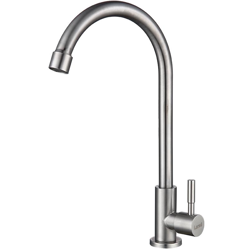 Larsd 304 Stainless Steel Single Cold Kitchen Faucet