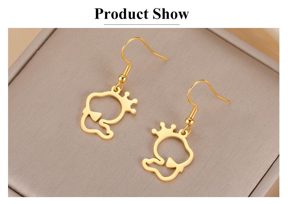 Cazador Snake Earrings for Women Stainless Steel Animal Jewelry Gold Plated Cute Pendant Drop Earrings Birthday Gift 2026 Trend