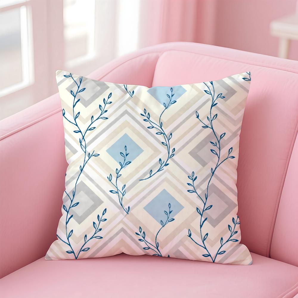 Casual European Fashion Brand EEsprit Cushion Cover Pillow Case Soft Skin Friendly Fabric  Concealed Zipper