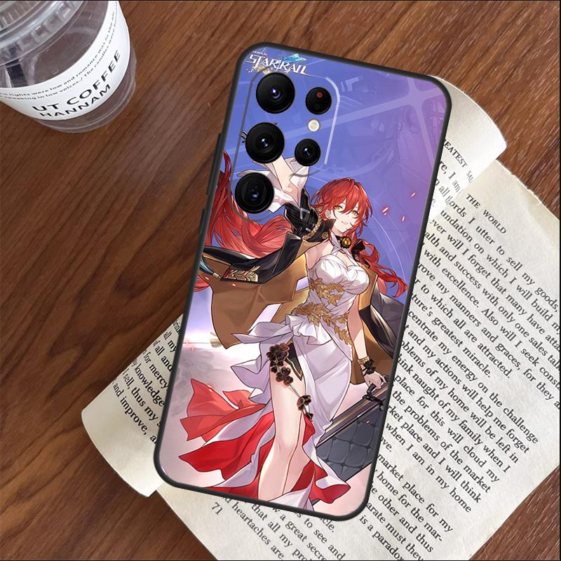 

Чехол для телефона Himeko Honkai Star Rail для Samsung Galaxy S25 S24 S23 S22 S21 Ultra S9 S10 S20 Plus S24 FE Чехол Galaxy S21 FE
