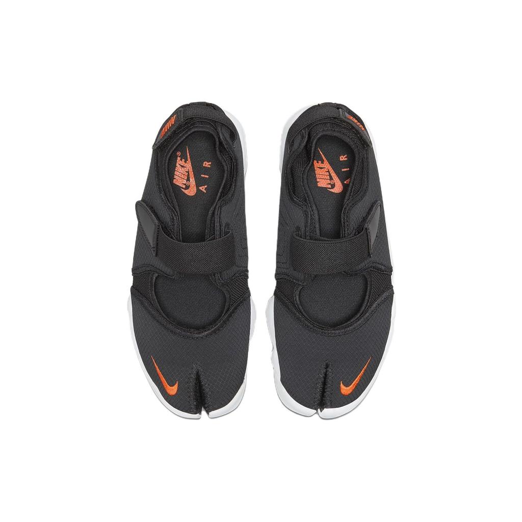 Nike Air Rift Breathe Black Rush Orange Women Sneakers White DN1338-001
