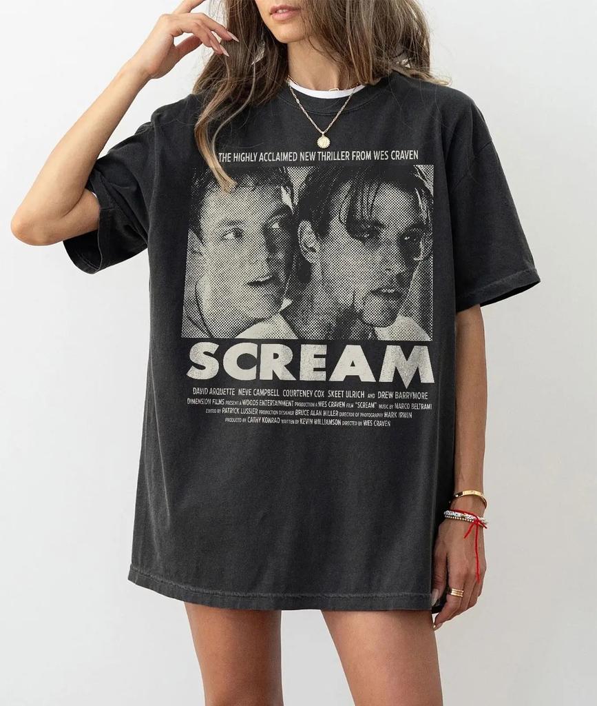 Tričko Scream Billy Stu Tričko Billy Loomis Tričko Stu Macher Tričko Scream Tričko Scream Film Scream 1996 Halloweenské Strašidelné Tričko -