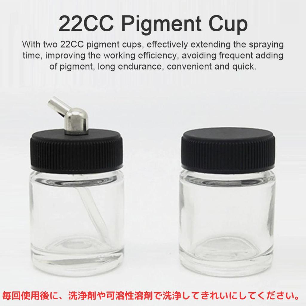 geneX Paint Airbrush, Double Action, 0.8mm Diameter, Adjustable Airflow, Auto Switch, Compressor, Compact and Lightweight