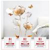 Beautiful Flower Wall Sticker For Living Room Background Decor Self-Adhesive Home Decor
