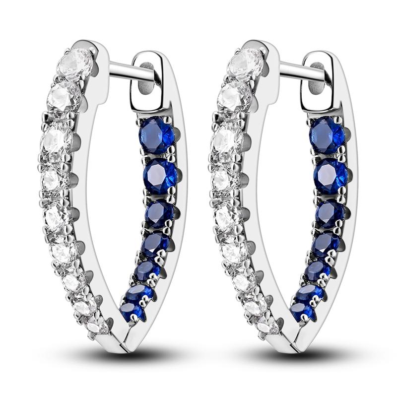 Hoop Earring New 925 Silver Earring Women Drop Earring For Wedding Engagement Birthday Party Fashion Jewelry Gift