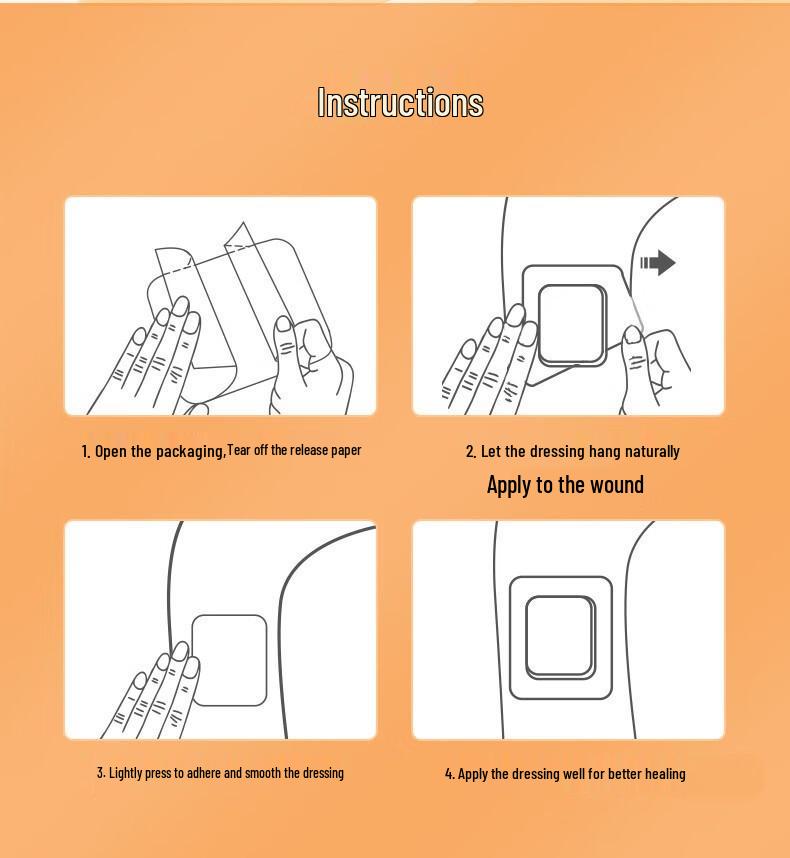 Hydrogel-Pad zur Prävention von Druckgeschwüren bei älteren Menschen – Saugfähiges medizinisches Schaumstoff-Verbandmaterial.