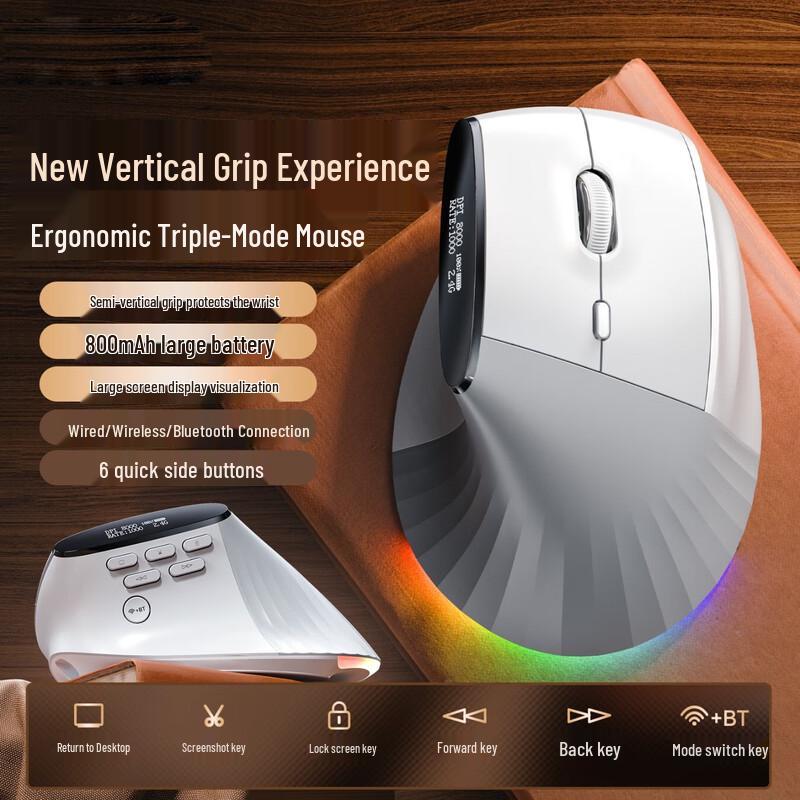 

LISM GM500 Ergonomic Vertical Mouse with Smart Display