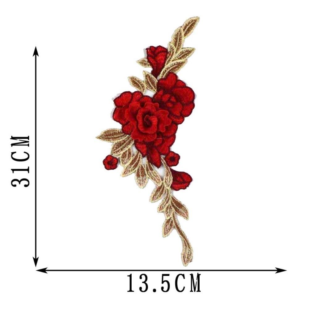 Floral Embroidery Embroidery Patch DIY Sew on Patch Fashion Elegant Sewing Accessories
