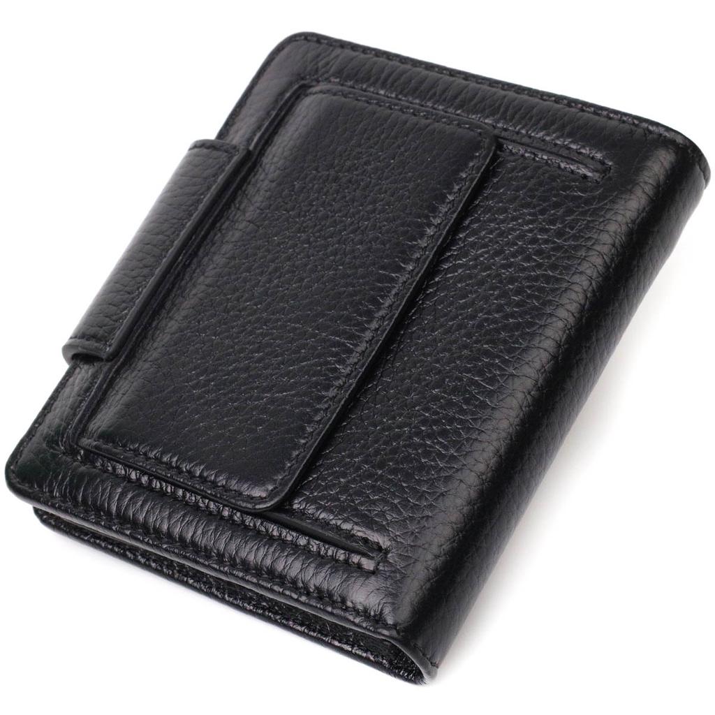 Dámská peněženka z pravé kůže v klasické černé barvě Tony Bellucci Wallet 21987 Černá