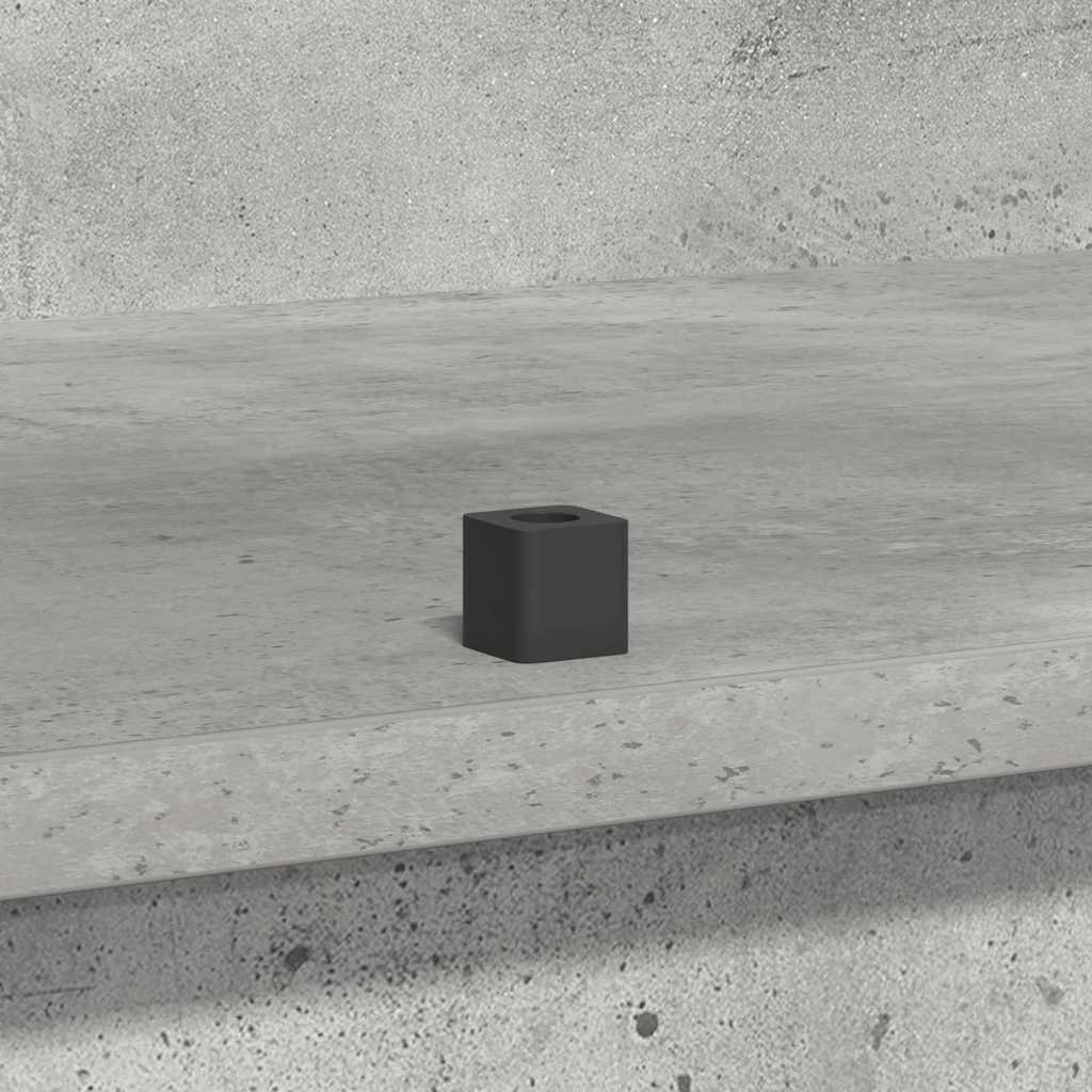 LED Sideboard Concrete Grey 71 x 34.5 x 75 cm Particle Board