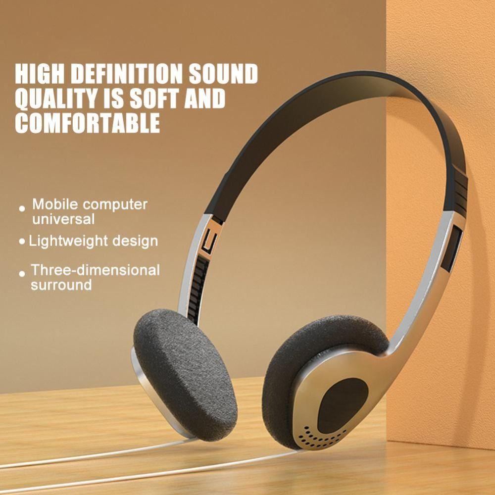 Overhead Earbuds Y2k Personality Retro Headset Retro Nostalgic Headse  Computer MP3 Player