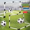 Dětská přenosná sada fotbalové branky se zesíťovanou sítí pro venkovní sporty