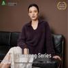 FIRS Premium 100% Cashmere Women's Lapel Sweater