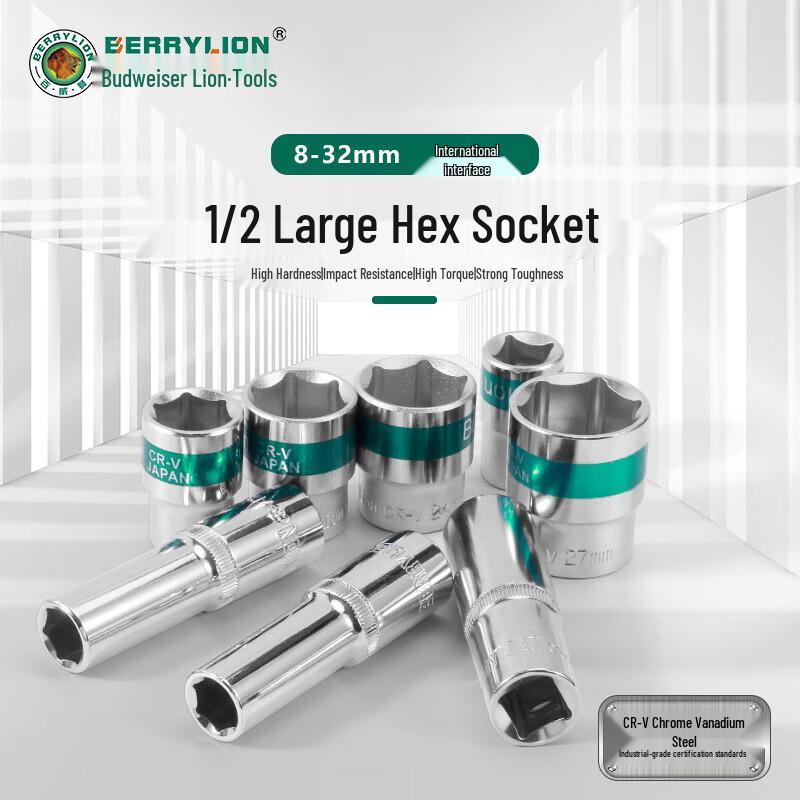 Berry Lion 1/2-inch Drive Extended Hex Socket