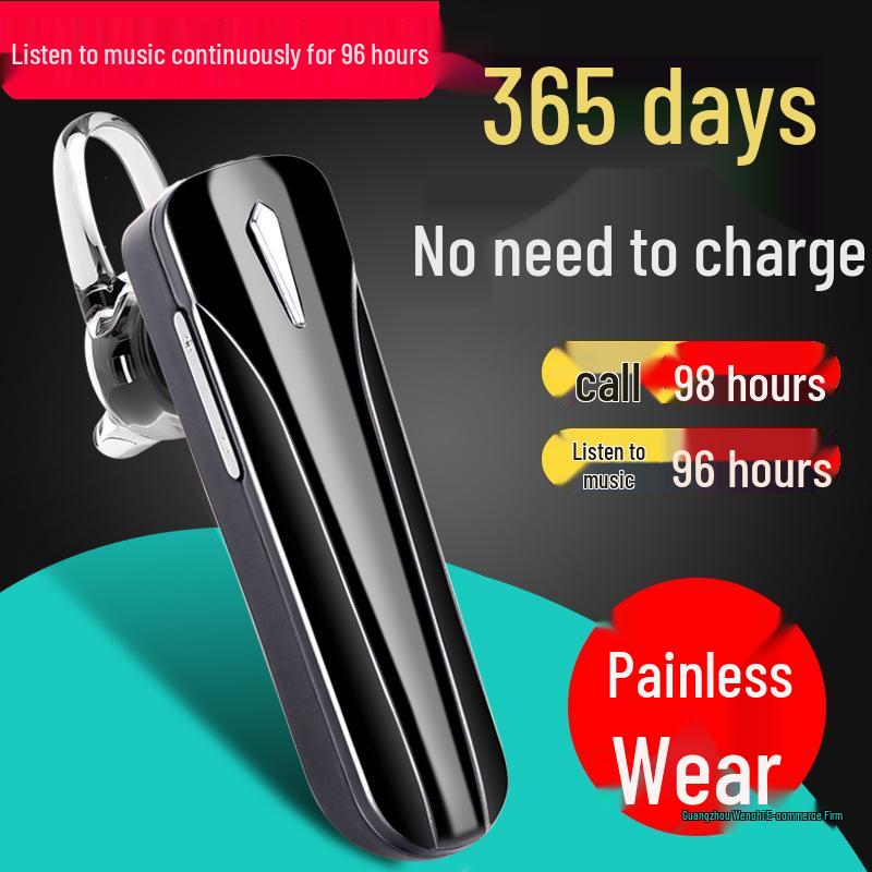 Universal Bluetooth 5.3 Sports Headset: Ultra-Long Battery, In-Ear/Over-Ear Design for Driving & Running