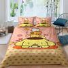 Cute Cartoon (Pom Pom Purin) Printed Bedding Set, Duvet Cover 1, Pillowcase 2, Adult and Children's Bedding Set, Luxury Gift