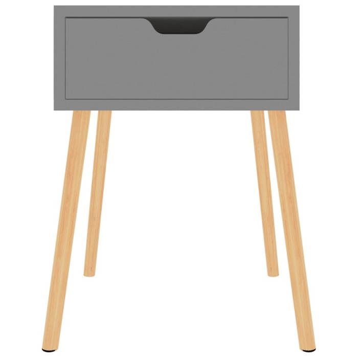 Maison Exclusive - Tables de chevet 2 pcs Gris 40x40x56 cm Bois d'ingénierie