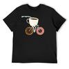 Coffee and Donuts T-Shirt T-shirts Man Funny Gifts Football T Shirt Man Clothes Outfits for Men