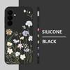 Blumengedrucktes Lanyard-Case für Samsung Galaxy S25 Ultra S24 S23 S22 Plus S21 FE A15 A16 A35 A36 A54 A55 A56 5G Stoßfestes Weiches TPU Silikon Case