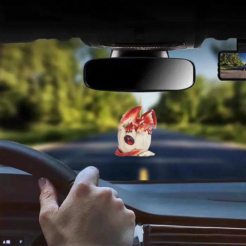 Christmas Dragon Baby Hanging Decor Exquisite Dragon Hanging Ornaments Realistic Dragon Egg Hanging Pendant for Xmas Party Decor