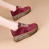 High on Platform Sneakers Shoes for Women Red Round Toe Woman Footwear Spring Autumn 2025 New Quality Stylish Y2k Fashion Sale