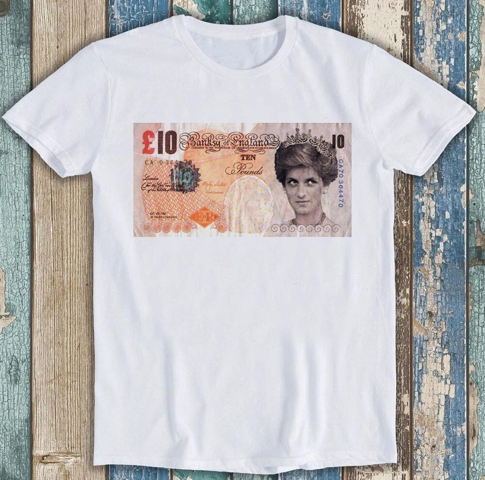 Banksy Princess Diana £10 Note  Best Seller Funny Retro Gift Tee T Shirt 1909 L