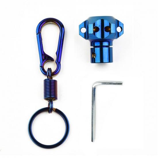 Aluminum-Alloy Burn Blue DIY Key Case Shell Key Head Motorcycle Car Key Cover