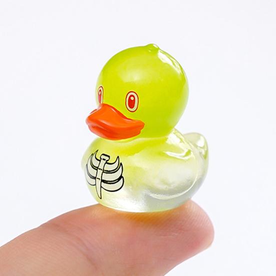 6 ks Mini figurky káčátek Halloweenská tématika Kachní ozdoby Pryskyřice Čarodějnice Duch Zombie Kachna Sběratelské předměty pro DIY Akvárium Mikro-krajinná dekorace