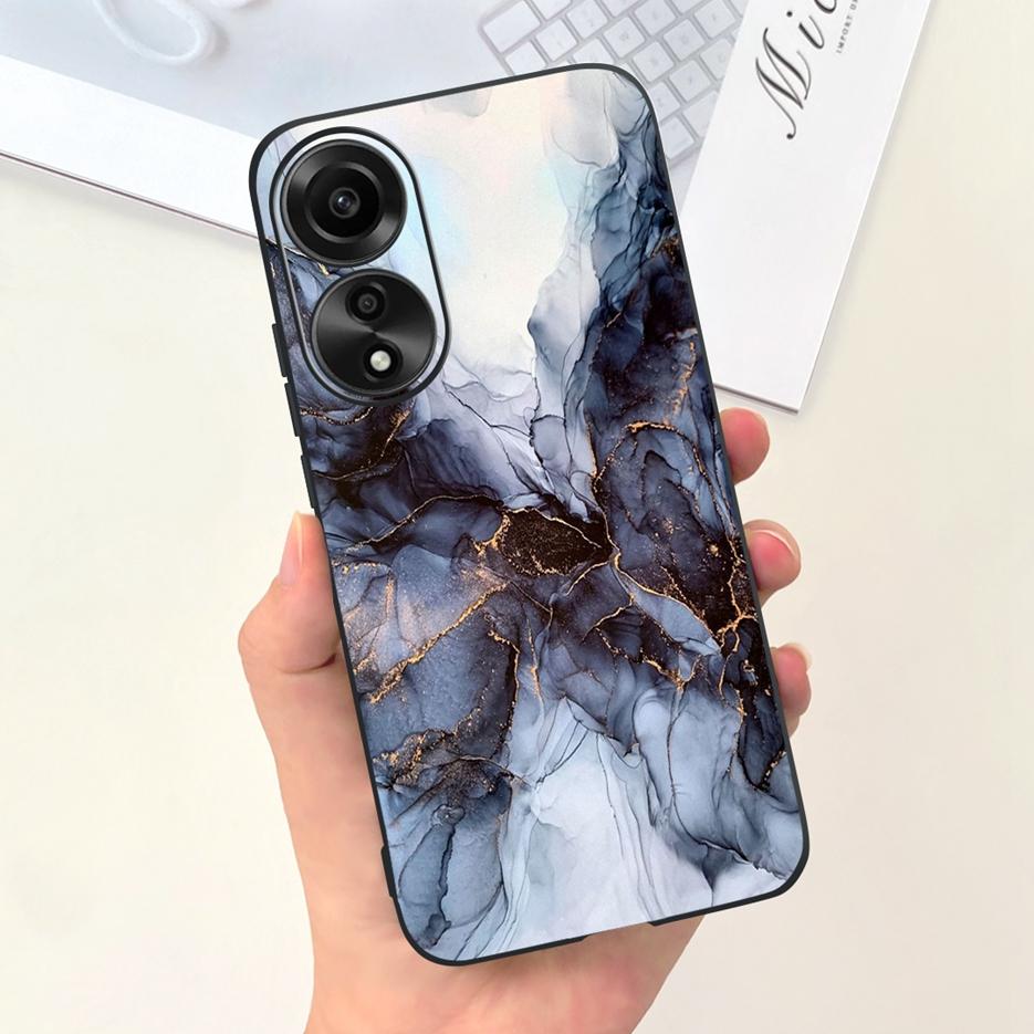 For Oppo A78 4G Case CPH2565 Cute Fashion Cartoon Painted Cover Soft Silicone Phone Case For Oppo A78 A78 OppoA78 5G Matte Coque