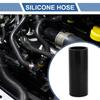 X AUTOHAUX 1pcs 45mm/1.77" Inner Diameter 127mm/5" Length 0 Degree Black Car Silicone Hose Hose Universal