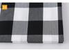 Plaid Cotton Linen Tablecloth and Cushion Fabric Set