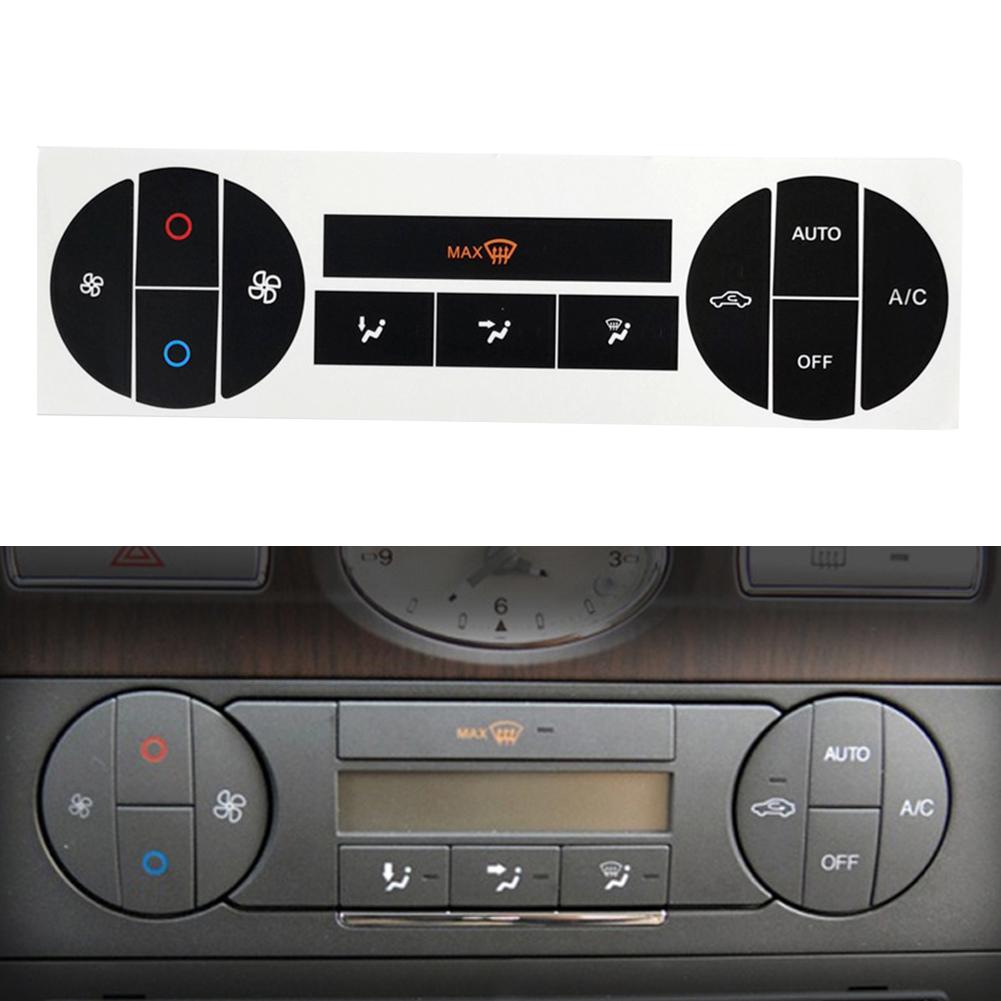 70*180mm AC Button Repair Stickers Black High-Quality