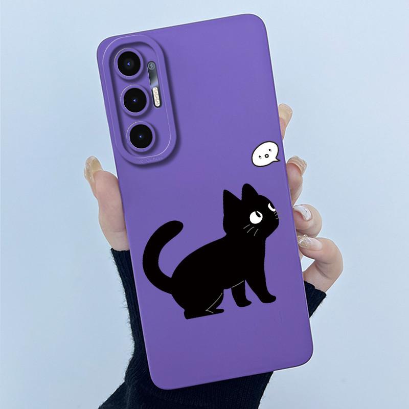 For Tecno Pova 3 Case LF7n Lovely Cartoon Cat Cover Matte Shockproof Soft Silicone Phone Case For Tecno Pova 3 Pova3 Funda 6.9''