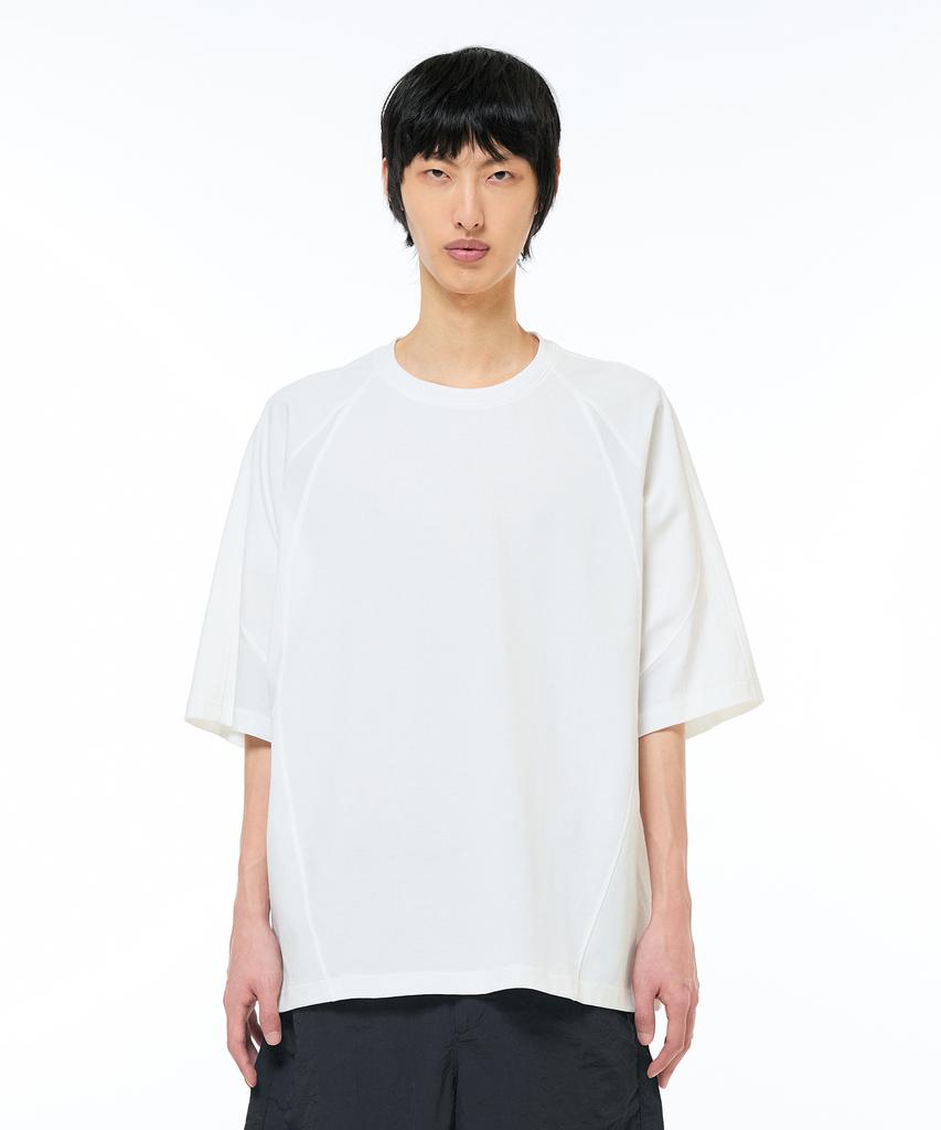 ZENSAI Side Woven Mix Raglan T-Shirt
