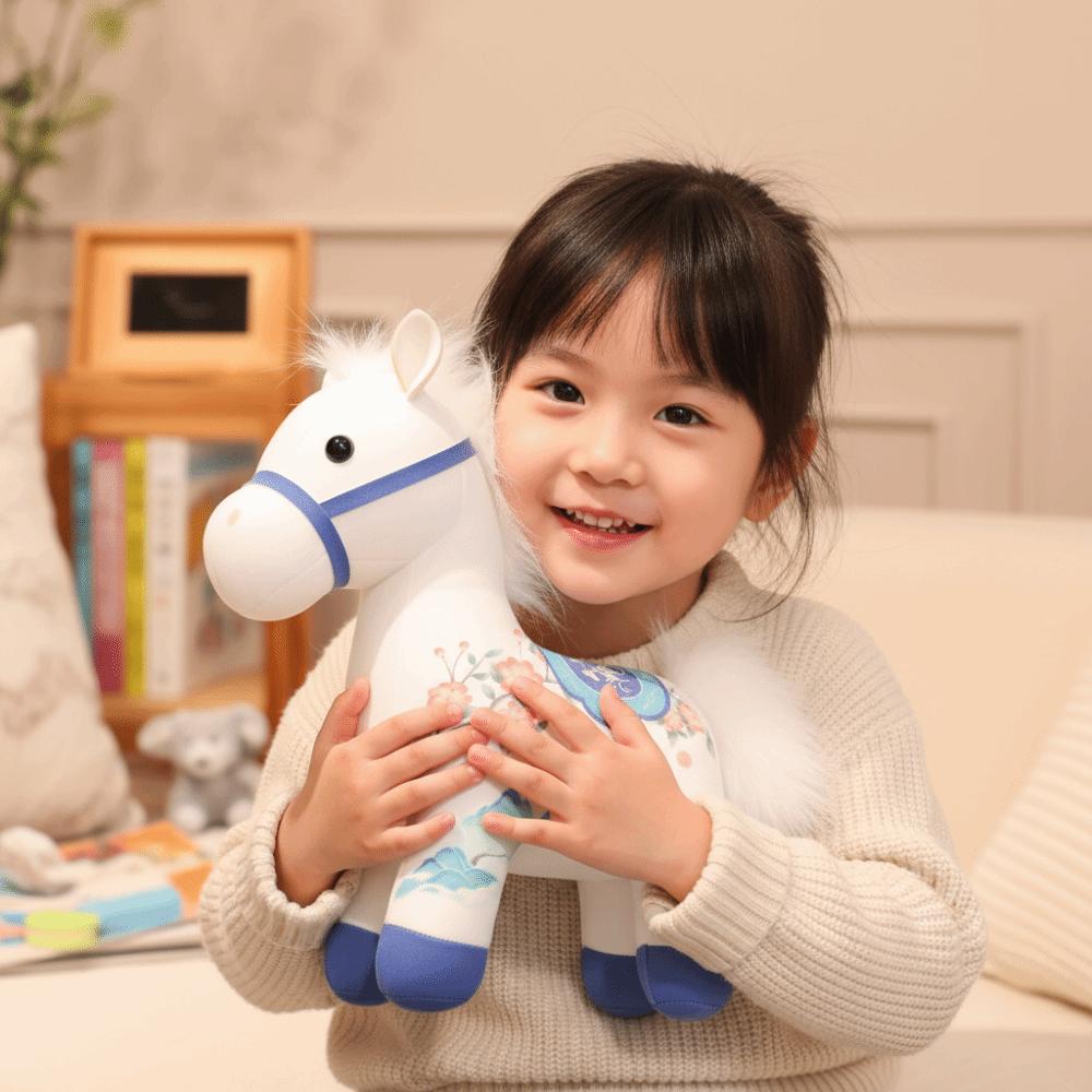 Chinese Style Cartoon Steed Doll PP Cotton Plush Horse Doll Pendant  Year of Horse