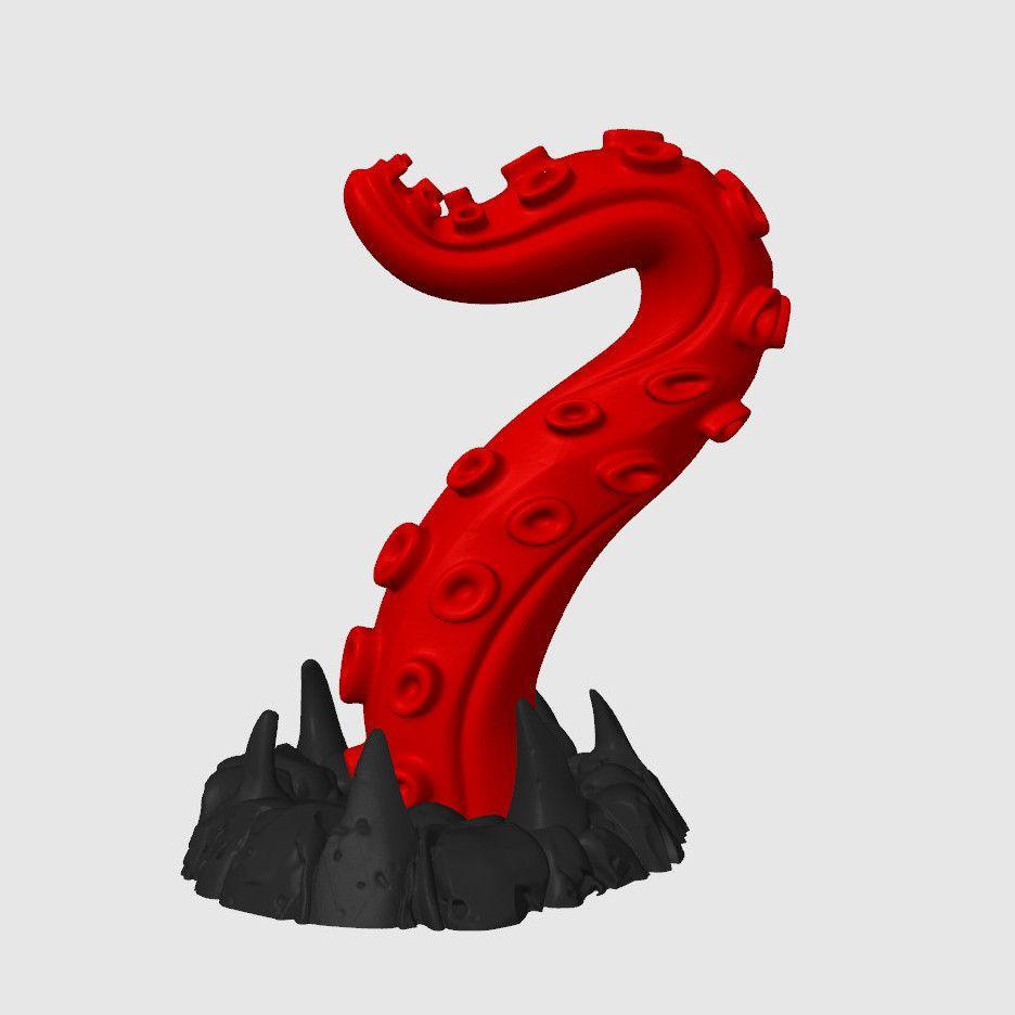 3D Printed Octopus Tentacle Headphone Stand for Gaming Desk