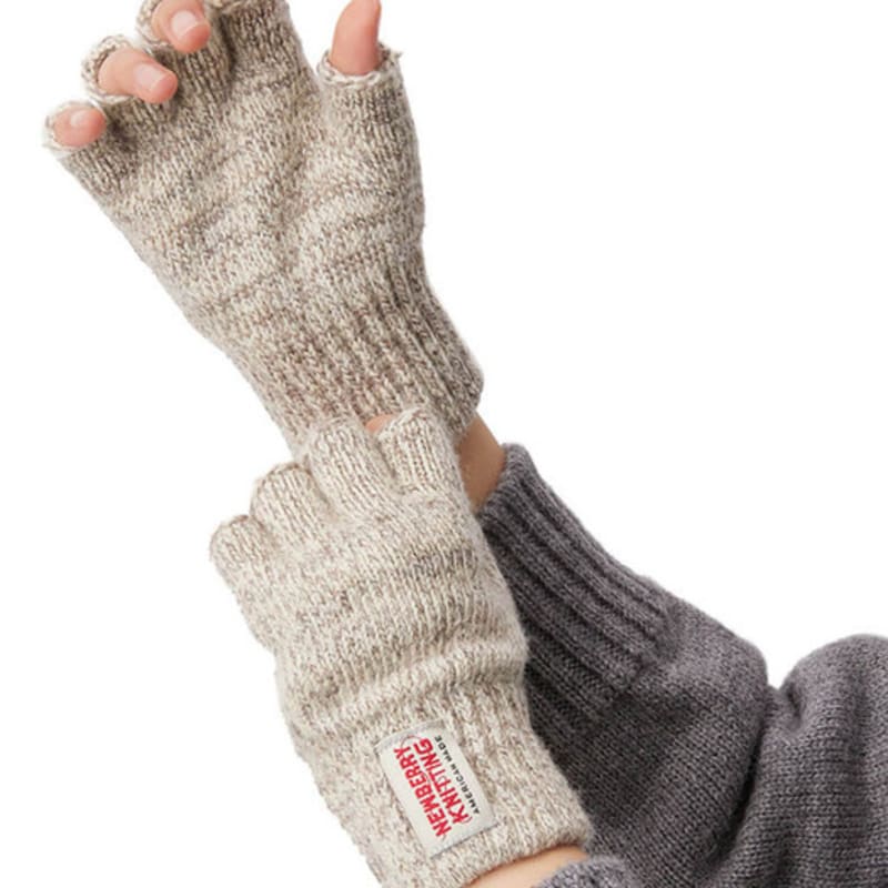 NEWBERRY KNITTING Fingerlose Handschuhe - Haferflocken