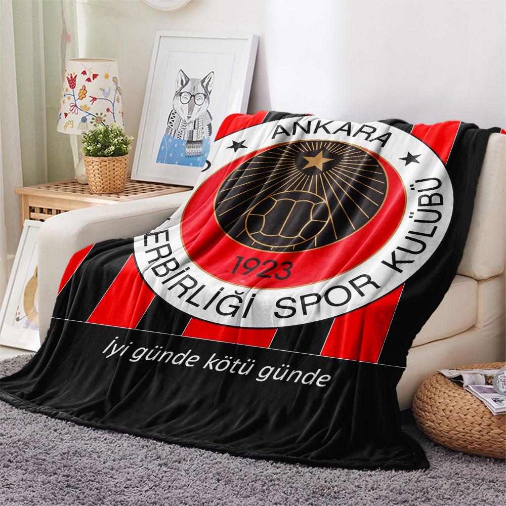 Gençlerbirliği S.K.  Print Flannel Blanket, High quality Comfortable for All Seasons, Home Decor, Warmth and Comfort
