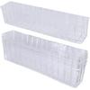 10 Pcs Plastic Planter Liners Clear Rectangular Plastic Liners for Flower Box Planter Window Box Planter 16.2" L X 3" W X 3.5" H for Indoor Outdoor