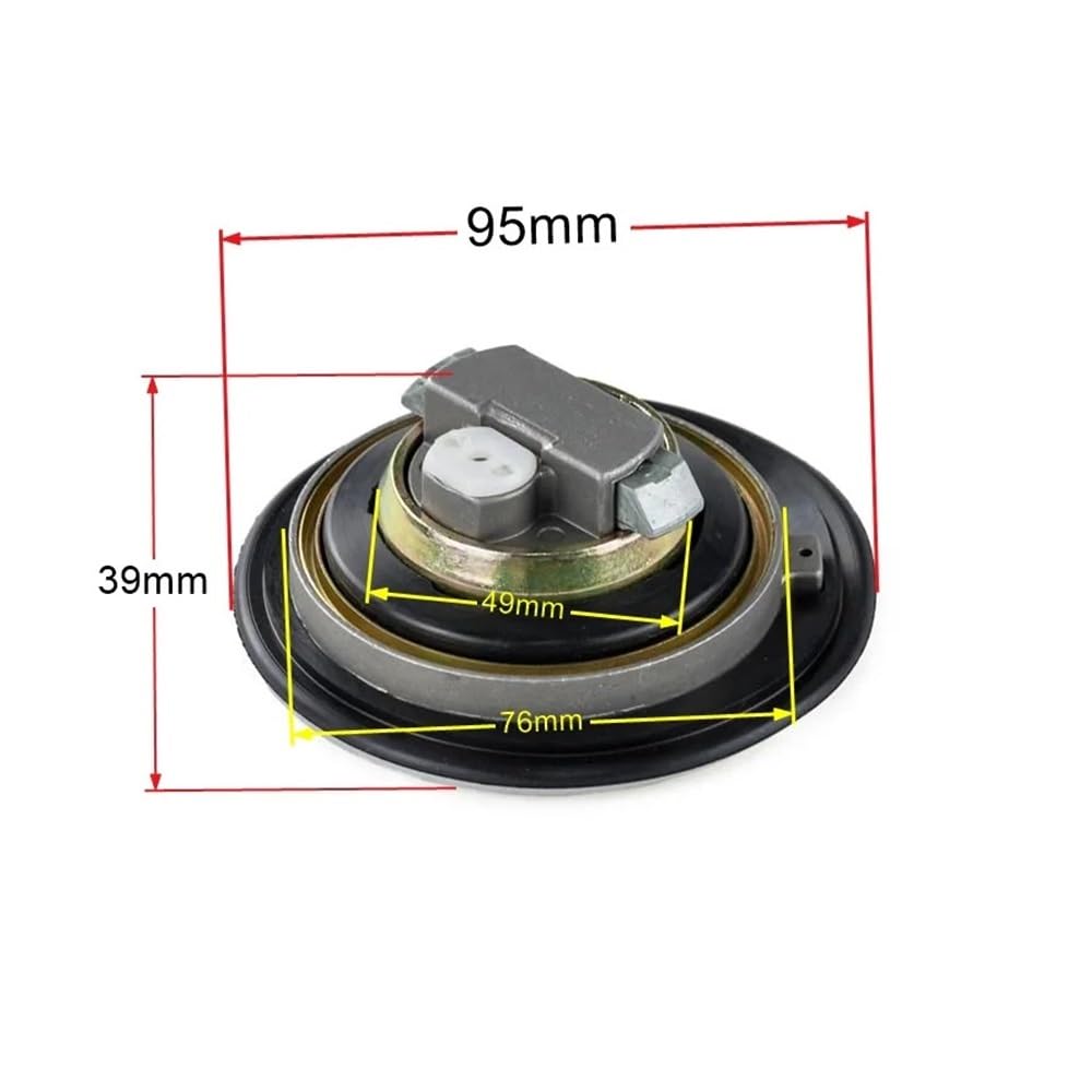 Fuel Tank Cap NS50F for 1990 CB600F Hornet 1998-2002 CBR250R 2011-2015 Motorcycle Gas Tank Cap Cover Set