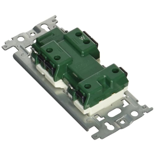 Panasonic Full Color Grounded Double Outlet with Embedded Earth Terminal