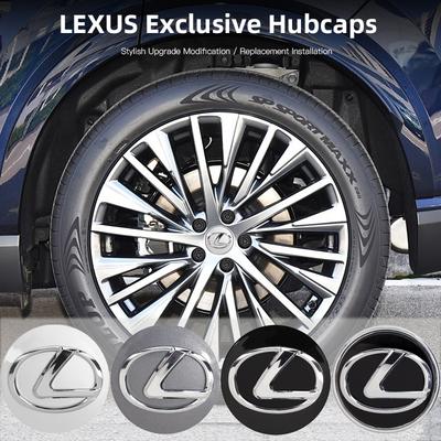 4Pcs Car Wheel Center Hub Caps Cover Accessories For F SPORT GS GX IS LS LX CT LC RC LBX NX RX 350h 450h ES UX 300e GX460