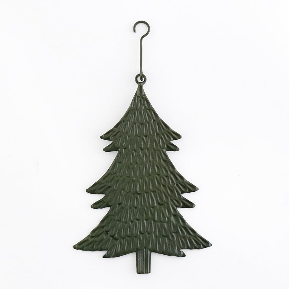 Shesay Geprägtes Zinnornament Display Nordische Weihnachten Großer Grüner Baum, (8cm hoch),