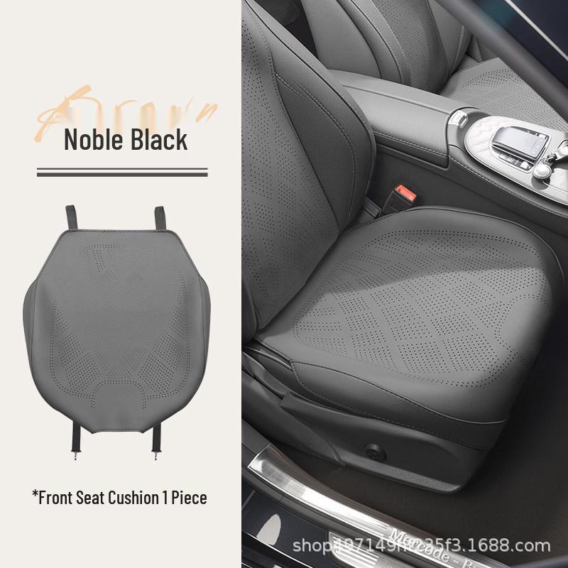 Leopard Titanium 7 Car Seat Cushion - All-Season, Napa Leather, Ventilated, Breathable, Non-slip.