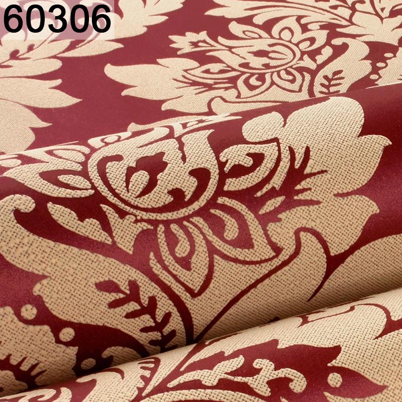 Floral Pattern 3D Textured Wall Paper Embossed Damask Wallpaper Bedroom Living Room Background Home Decor Grey Purple BrownWhite