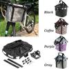 Bicycle Bike Detachable Cycle Front Canvas Basket Carrier Bag Pet Carrier Aluminum Alloy Frame Detachable Basket