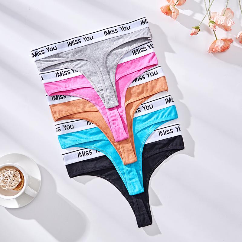 Damen Hüft-String aus atmungsaktiver Baumwolle - Bequemer breiter Bund, Nahtloses Design, Trendiger Stil