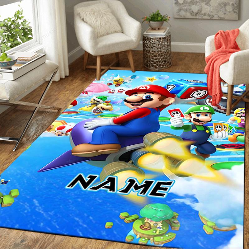 Custom 1Pc Super Mario Adventure Rug Office Carpet Indoor Outdoor Entrance Doormat Nonslip Soft And Comfortable Living Room D2915174