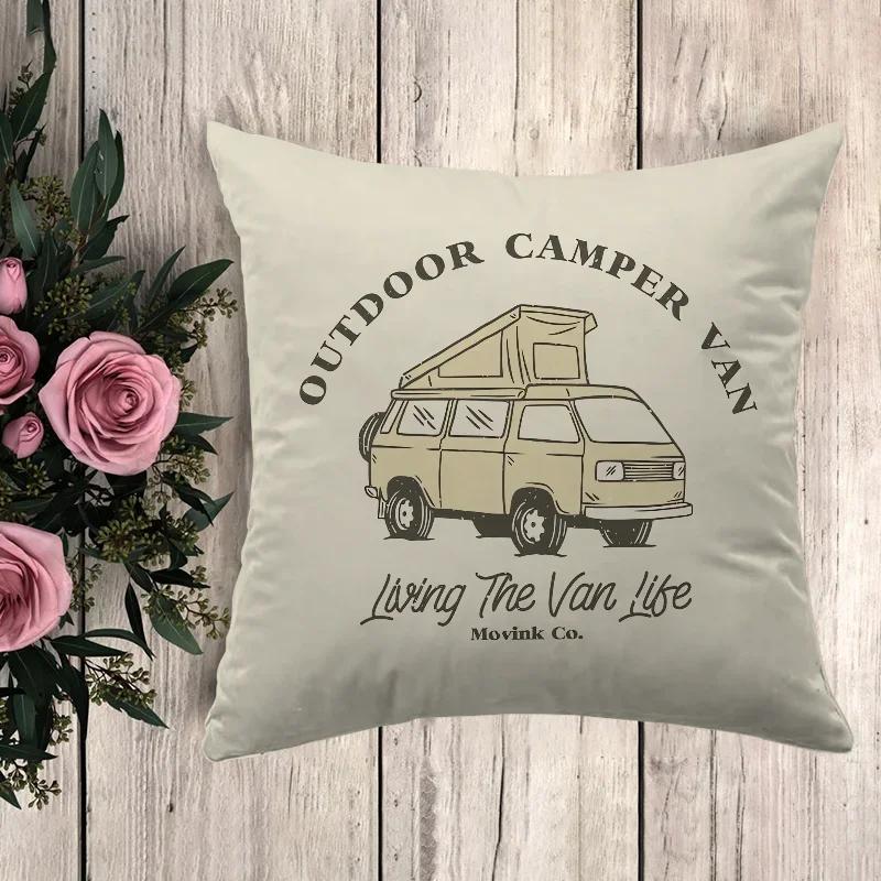 Pillow Camping Cushion Covers for Bed Pillows Car Decoration Sofa Cushions Pillowcase Decorative Pillowcases Pilow Cases